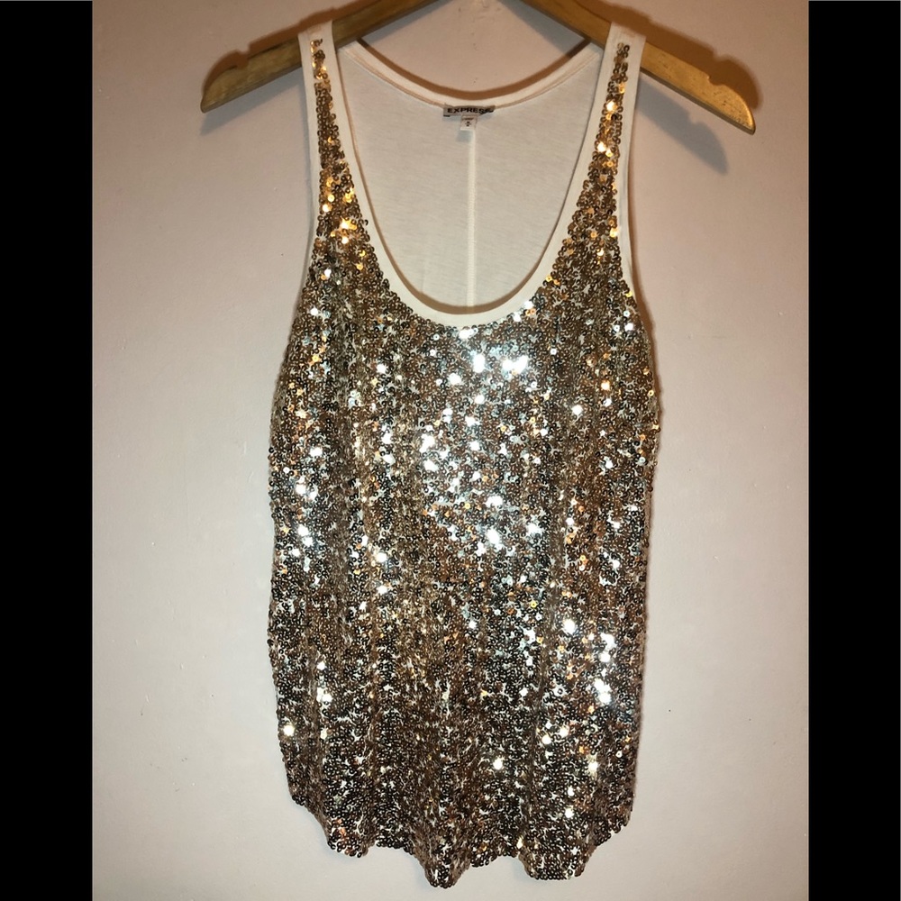 EXPRESS women’s Sequin tank top